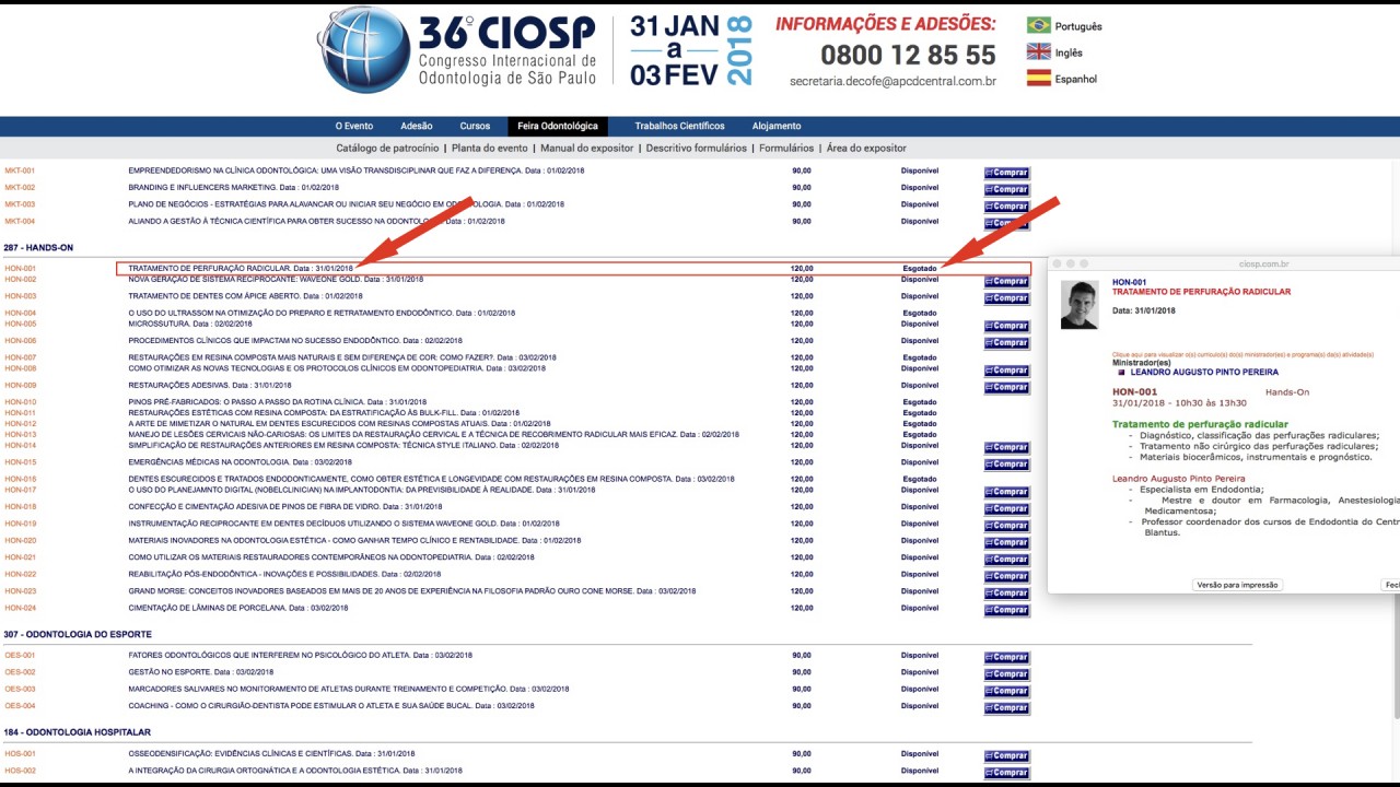 HANDS ON CIOSP 2018 – Lotação Máxima