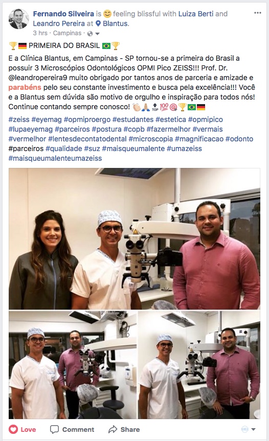 A Primeira e a Única Clínica do Brasil – A Endodontia é feita de detalhes e detalhes são vistos apenas através da Magnificação.