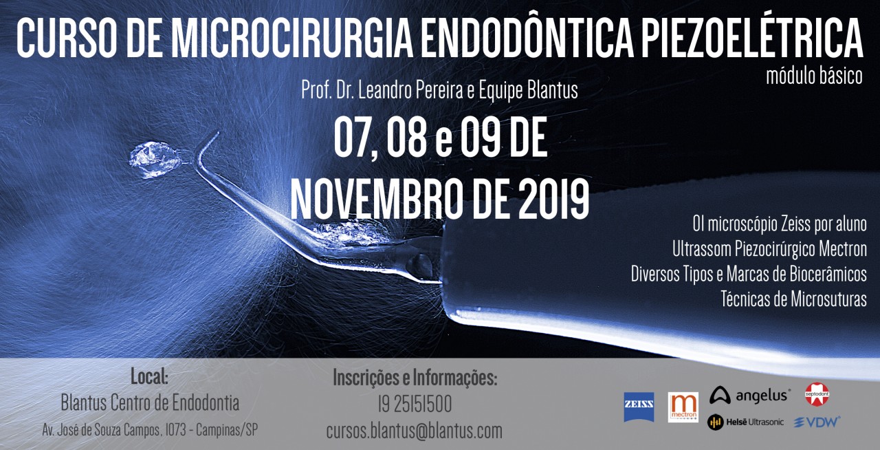 Curso de Cirurgia Endodôntica em Novembro de 2019